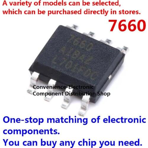 5PCS/PACK Patch 7660 ICl7660 L7660 SMD ICL7660AIBAZ DC-DC inv-1.5v to-12vadj sop-8