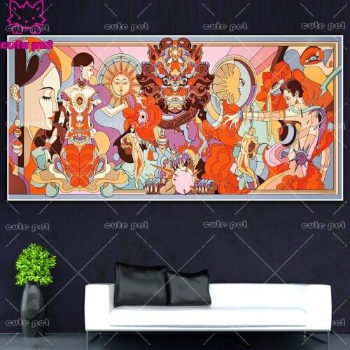 5D Mexican style characters Diy Diamond Painting Kits Mosaic Embroidery Cross Stitch 3d round drill Decor rhinestone large gift