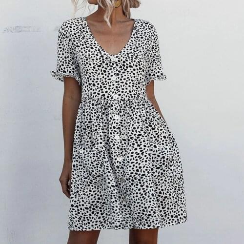 Allukasa Summer Short Sleeve Dresses