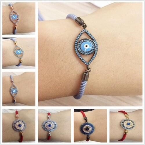 Unique Design Female OL Free Style Macrame Bracelets New Rope Adjustable Size Vintage Charm Eye Name Bracelets for Facebook Sell