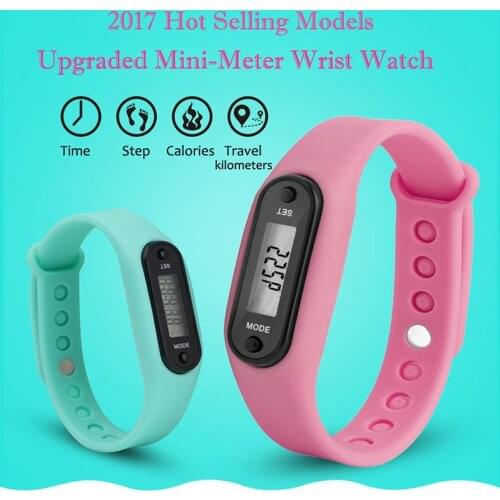 Digital LCD Pedometer Run Step Calorie Walking Counter Sport Smart Wrist Watch Bracelet Display Fitness Gauge Step TSLM1