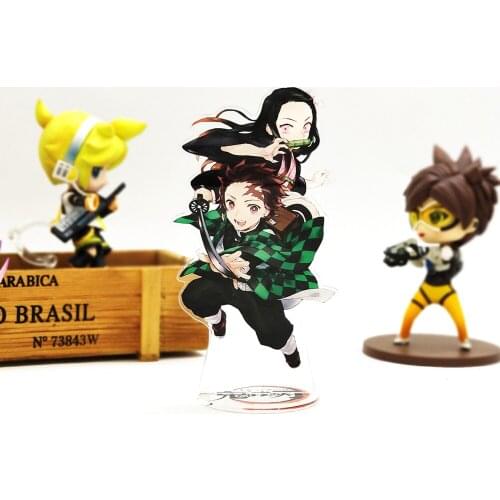 Demon Slayer Kimetsu no Yaiba Tanjirou Nezuko #B acrylic stand figure model plate holder cake topper anime Japanese cool