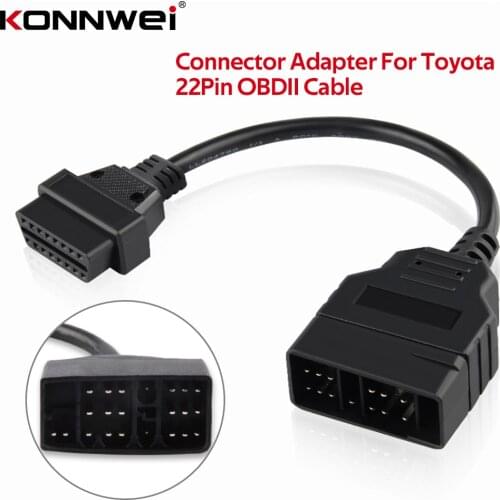 2020 OBD2 Diagnostic Connector 22 Pin to 16 Pin Connector Adapter For Toyota 22 pin OBD II Car Accessories OBD2 Diagnostic Tool