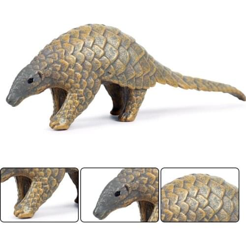 Simulation Pangolin Animal Figure Collectible Toys Wild Animal Cognition Action Figures Kids Plastic Model Toys