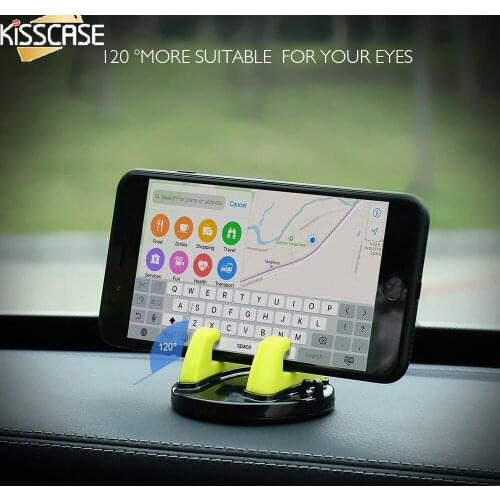 KISSCASE Universal Car Phone Holder For iPhone Xs Xr For Samsung 360 Rotatable Car Mobile Phone Holder Stand For Xiaomi Huawei