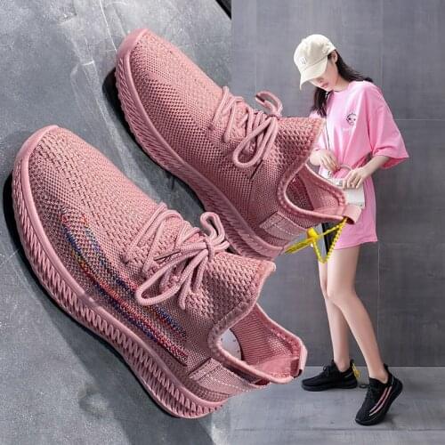 Sneakers womens shoes new 2021 new running shoes summer thin casual breathable fly netting small white shoes