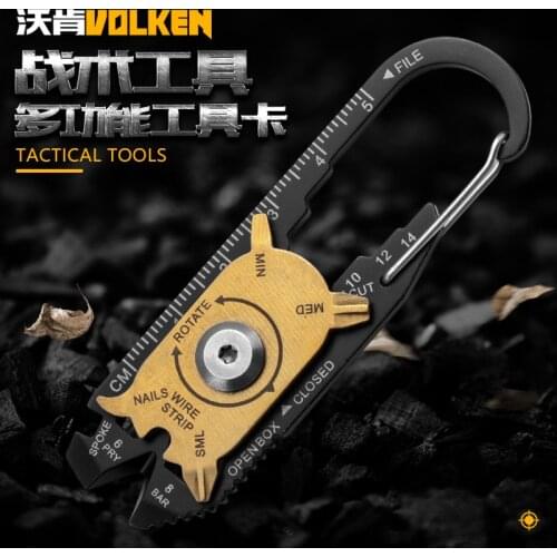 20-In-1 Multi-function Pocket Tool Multipurpose gadget tool 1 PCS Innovative 20-in-1 Steel Wrench Screwdriver EDC Keychain Multi