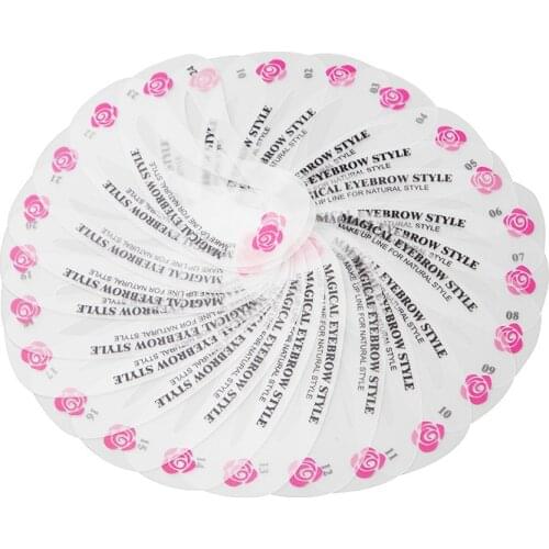 Eyebrow Template 24 Styles Eyebrow Shaping Stencils Grooming Kit Makeup Shaper Set Template Tool Grooming Stencil Kit Shaping