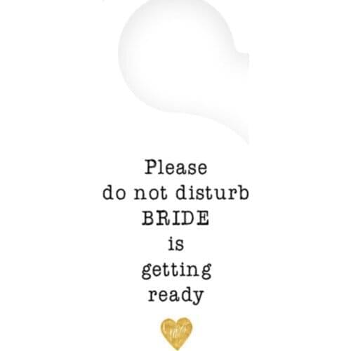Bride Is Getting Ready Door Knob Hanger wedding bride mariage хна henna