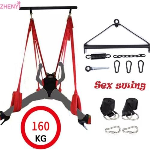 New!! Can Load 160Kg Upgraded Version Of Couple Swing Luxury Soft Material Sex Furuiture Fetish Sex Bandage Door Swing Sex Toys