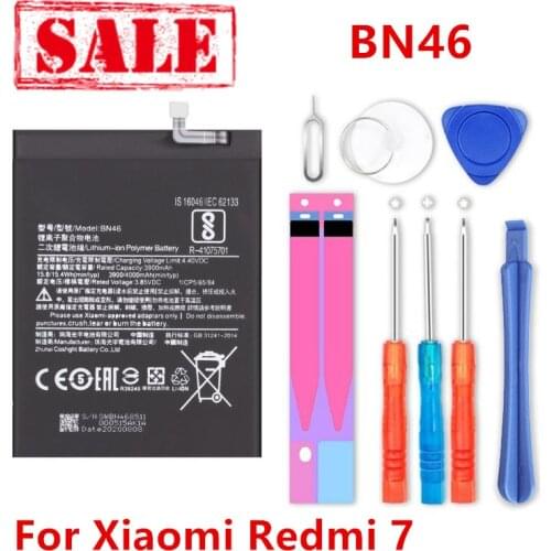 NEW BN46 4000mAh Battery For Xiaomi Redmi 7 Redmi7 Redmi Note 6 Redmi Note6 Note8 Note 8 BN46 Batteries +Tools