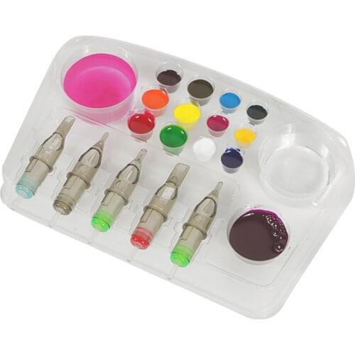 Disposable Tattoo Color Tray Plastic Multi-Function Color Matching Tool Tattoo Consumable Auxiliary Tools Beauty Salon Equipment