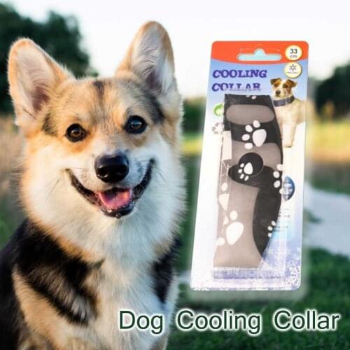 Summer Dog Cooling Collar Pet Cooling Bib Cool Ice Pad Heatstroke Dog Ice Bag Collar Adjustable Cooling Collar Bib Pet Supplies