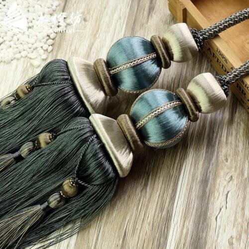 1 pair of hanging curtain tiebacks tassel tiebacks for beaded ball beaded tassel ball curtain accessories