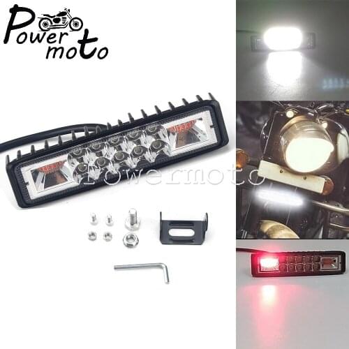 For Automotive Vehicles Off Road Car 4x4 Trucks Tractors Boats Motorcycle ATV SUV 12V/24V LED Red White Fog Lamp Work Lights Bar
