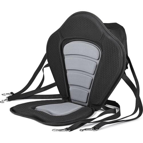 Top!-Deluxe Padded Kayak Seat with Storage Bag, Adjustable Cushions for Canoe Fishing Boat Paddle Board Sit-On-Top Kayaks