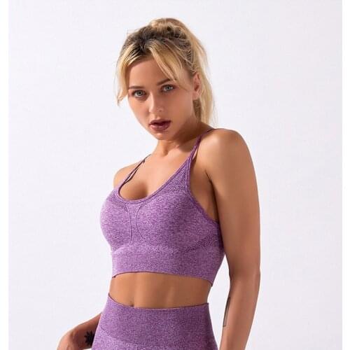 Back Criss Sports Bras Cross Top Push Up Sports Tops Fitness Women Sport Female Sport Gym Top Sports Top Tank Top Women Bra