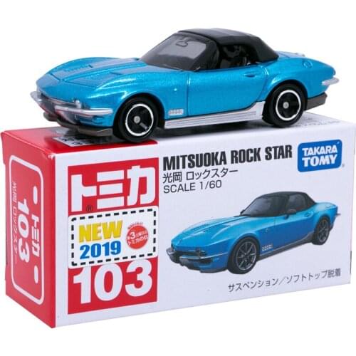 Takara Tomy Tomica No. 103 Mitsuoka-RockStar Blue Scale 1:60 Mini Diecast Model Car Children Toys New