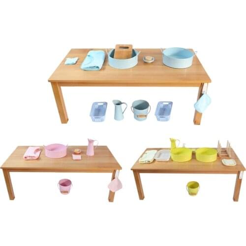Montessori Materias for Life Practice Washing Dishes/ Hands/ Cloth Working for IC Preschool Early Education Toys Basic Skill