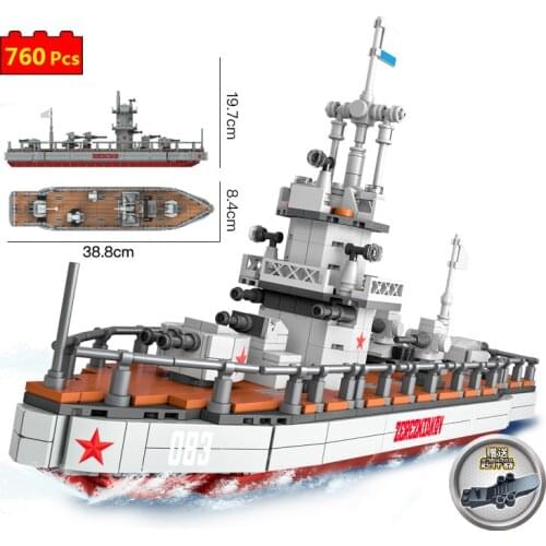 Military Series World War Soviet Navy Zheleznyakov Battleship sailor Figures DIY Model Building Blocks Bricks Toys Gifts
