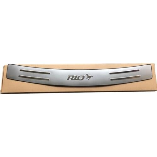 High quality stainless steel Rear bumper Protector Sill For 2007 KIA Rio