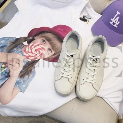 Ins Fashion Womens Shoes Genuine Leather Flat Shoes Round Toe Lace Up Casual Shoes For Woman High Quality Leather Shoes 35-41