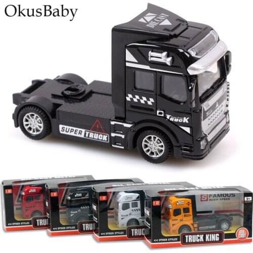 1:50 Alloy and plastic Children Toys Vehicle Truck Model Car Tractor Gift For Baby Kids Birthday With Color Box