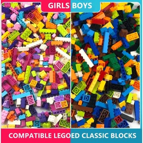 1000PCS 500PCS Bricks Kids Educational Gifts DIY Toys ABS Plastic Juguetes Bulk Classic City Building Blocks for Boys Girls