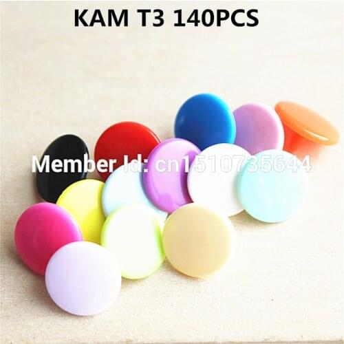 140sets/lot KAM T3 plastic snap button quilt cover sheet button to package the rain the button garment accessories