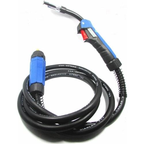15AK MIG Torch MAG Welding Gun with 3m 10ft cable, CO2 MIG Welder with Euro Connector, MIG MAG Inverter Welding Machine