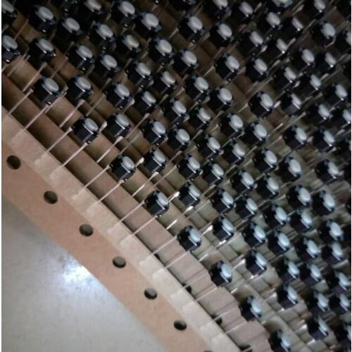 2000pcs/lot EVQ11L04M 6*6*4.3 6x6x4.3 Tact Switch Round White Button new and original