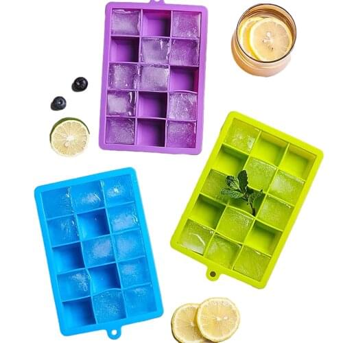 24 Ice Cube Tray Food Grade Silicone Ice Cube Maker Mold With Lid For Ice Cream Chocolate Party Whiskey Cocktail Drink