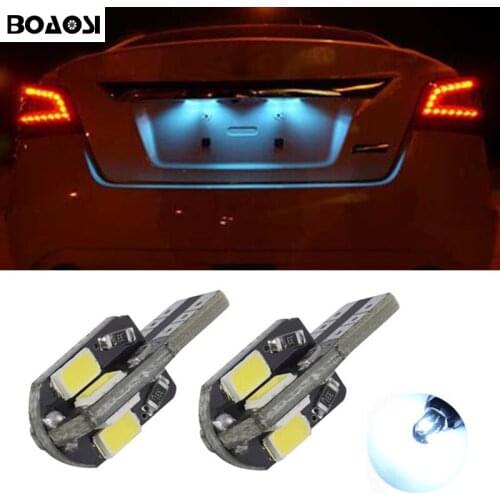 BOAOSI 2x Super bright LED T10 5730smd Canbus no error License Plate Light for Opel Adam Corsa C Corsa C Combo Corsa D Astra H