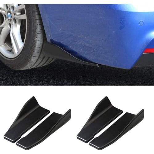 4PCS Car Rear Bumper Lip Diffuser Splitter Spoilers Corner Valance Covers Protector