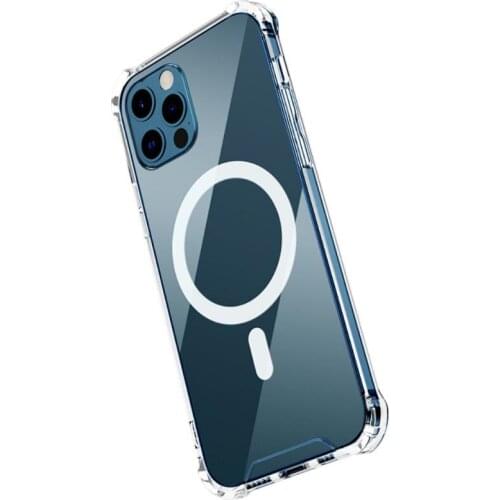 New Transparent Hard PC Case For IPhone 12 PRO MAX Wireless Charger Magnetic Phone Case For IPhone 12 12mini