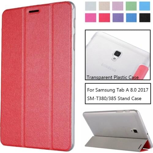 Flip Case Cover for Samsung Galaxy Tab A 8.0 2017 SM-T380 T385 PU Slim Stand Case for Galaxy Tab A 8.0 T380 Tablet Funda Case