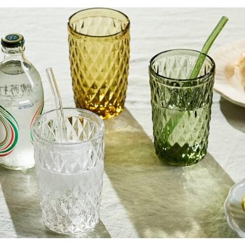 Colored Nordic Portable Round Glass Creative Reusable Cup Wine Champagne Glass Whiskey Cocktail Caneca Household Products BJ50BL