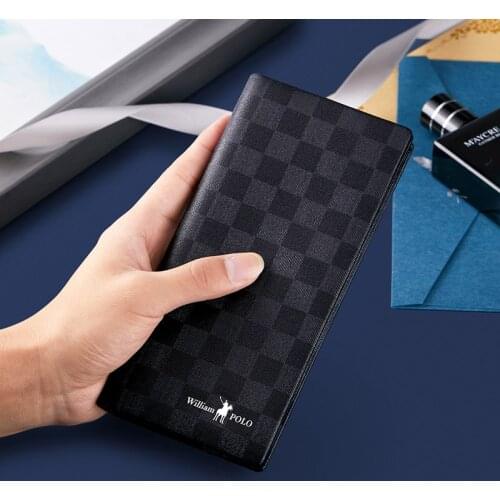 Long leather wallet New Fashion card bag business hand bag Bank Card Wallet
