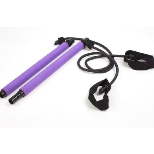 Gym Rubber Tube Elastic Band Fitness Equipment Yoga Resistance Band Pilates Stick Fitness