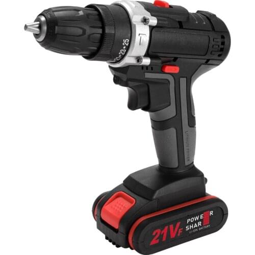 Electric Impact Cordless Drill High-power Lithium Battery Wireless Rechargeable Hand Drills Home DIY Electric Power Tools