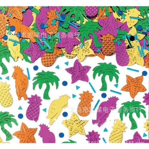 Hawaiian StyleCoconut pineapple15grams Acrylic Sequins PVC Flat for DIY Card Making Craft Color Collection