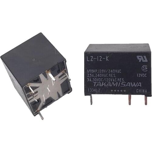 HOT 12V relay LZ-12-K LZ 12 K LZ12K 12VDC DC12V 12V 3A 5PIN