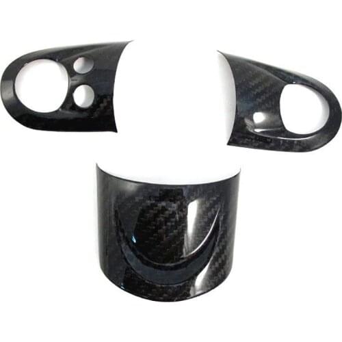 Carbon Steering Wheel Cover Trim Stick Steering Wheel Instrument Panel Cover Moulding for MINI COOPER R55 R56 R60 S