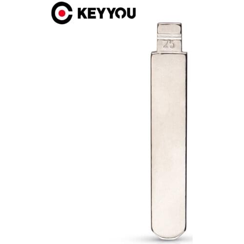 KEYYOU 10x No.25 Remote Flip Folding Key Blade for Honda Accord Fit Civic City BYD Car Key Blank Replace