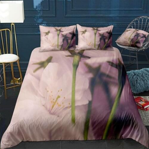 Blossoms 15 Quilt Cover Pillowcase 3Piece Comforter Bedding Set With Pillow Case Single Double Duvet Cover Home Decora