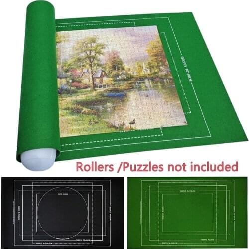 No Creases Pro Puzzle Blanket Fitness Activity Blanket For 1500/2000/3000 Pieces Jigsaw Storage Pad Mat Travel Storage Bag Acces