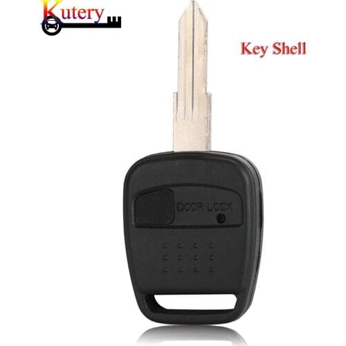 Kutery 10pcs/Lot Car Key Shell For Nissan Bluebird Lannia X-Trail Navara Micra With Uncut Blade Blank Remote Key Fob Case Cover