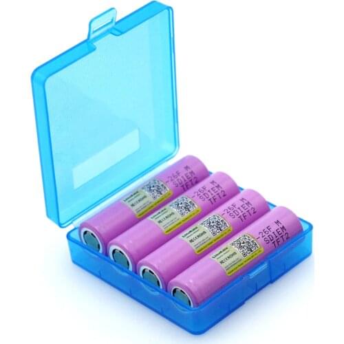 Liitokala 4PCS New Original 3.7V 18650 ICR18650-26F 2600mAh Li-ion Battery For Laptop battery Suitable for flashlight + box