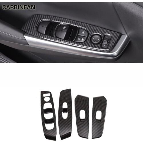 Car Interior Window Glass Lift Switch Panel Decoration Stickers Door Armrest Covers For Nissan Sentra Bluebird Sylphy 2020 2021