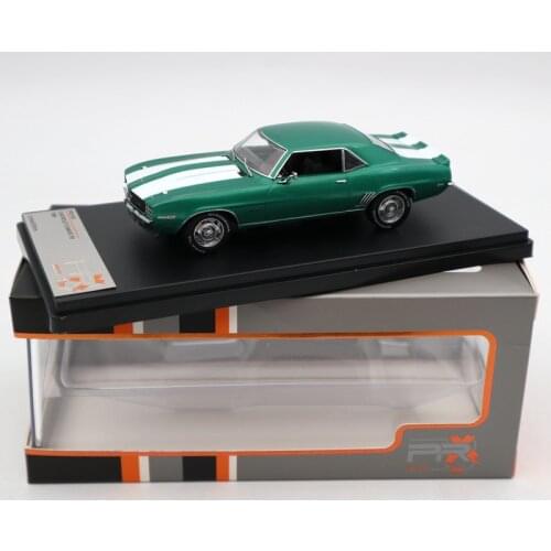 Premium X 1:43 For Chevrolet Camaro RS 1969 Metallic Green PRD549 Diecast Models Limited Edition Collection Toys Car